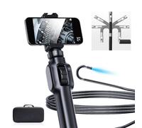 SPORTARC Endoscope S43 Caméra d'inspection à double objectif 8 mm Rotation à pour 360° Téléphone OTG Portable Endoscope (3 mètres)