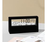 SPORTARC Horloge Compteur Température et Humidité Horloge Créative Météo Lumineuse Petit Réveil Transparent