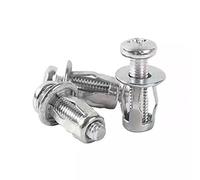 SPORTARC Lot de 10 boulons à tête creuse en métal M6 - Écrous muraux creux en métal - Écrous de lame de voiture pour cric et écrou de chariot