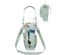 Sportsnew Sac à Gourde Compatible Stanley 1.2L(40oz) | Étanche Légère avec Bandoulière Réglable, Poche pour Téléphone Portable Randonnée, Fitness et Promenade avec Chien