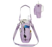 Sportsnew Sac à Gourde Compatible Stanley 1.2L(40oz) | Étanche Légère avec Bandoulière Réglable, Poche pour Téléphone Portable Randonnée, Fitness et Promenade avec Chien