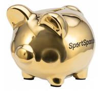 SportSpar.de "SparSau" Tirelire en céramique or Taille :taille unique