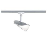 Spot à bande LED Paulmann URail, intensité réglable sur 3 niveaux, Alejandro, 10 W, 4000 K, dimmable, 230 V, chrome mat