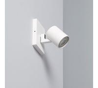 Spot À Douille En Saillie Orientable Aluminium Gylu À Ampoule Gu10 Blanc