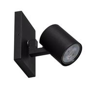 Spot à Douille en Saillie Orientable Aluminium Gylu à Ampoule GU10 Noir
