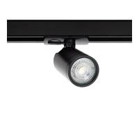 Spot à Douille sur Rail Monophasé Davos pour Ampoule GU10 Noir