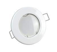 Spot à encastrer LED blanc rond 1,2 watts blanc neutre 230V - Spot à encastrer GU10 en aluminium de haute qualité - montage par perçage 55-60mm - spots pour plafond - lumière