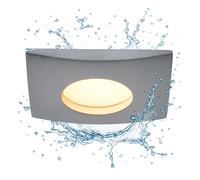 Spot à encastrer LED Plafonnier encastré dimmable par interrupteur Luminaire encastré, blanc, aluminium, 5,5W 350lm blanc chaud, LxlxH 8x8x3 cm