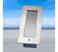 Spot À Faisceau LED Exterieur, 5w Rectangle Jardin Lumière Souterraine À LED, IP65 Étanche Spots Encastrés Extérieur Lumières D'angle D'escalier Pour Terrasse Sentier Marche D'escalier Lampe(White,5w(