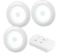 Lunartec 3 spots à LED COB 120 lm avec télécommande et minuterie UBL-16.w