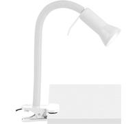 Spot à pince Brilliant Antony 40 W bras pivotant blanc