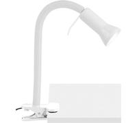 Spot à pince Brilliant Antony 40 W bras pivotant blanc