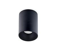 Spot à poser Rond, Fixé, GU10 Raccord, Noir mat