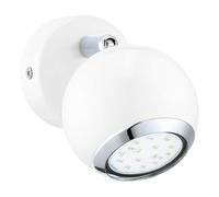 Spot BIMEDA GU10 1X2,8W en acier blanc et chrome D70mm