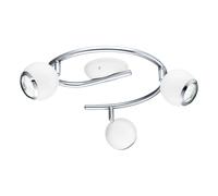 Spot BIMEDA GU10 3X2,8W en acier blanc et chrome 290x0x345mm