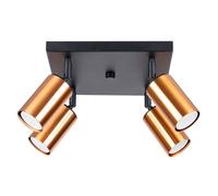 Sollux Lighting Winx plafonnier 4x10 W noir-cuivre SL.1378