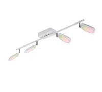 Spot connecté PALOMBARE-C LED 4X5W en matière synthétique blanc 770x80mm