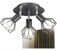 Spot de plafond à LED, orientable à 350°, autonome, PAS d'ampoule, noir