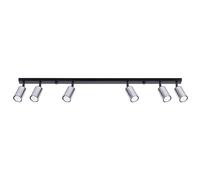 Sollux Lighting Winx plafonnier 6x10 W noir-chrome SL.1372