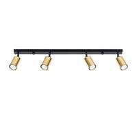 Sollux Lighting Winx plafonnier 4x10 W noir-doré SL.1387