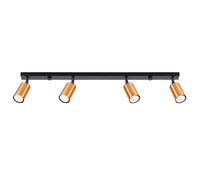 Sollux Lighting Winx plafonnier 4x10 W noir-cuivre SL.1379