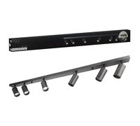 Plafonnier orientable 6 spots MALGA LED IP20 Noir GU10 EDO SOLUTIONS