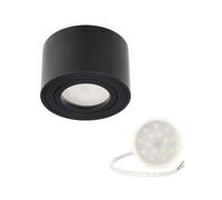 Spot De Plafond En Saillie Zalda Ov Black Ip20 + Insert Led 4,8w 3000k Edo Solutions