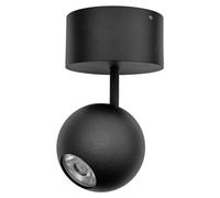 Spot De Plafond Led Bora Surface 8,5 W 36° 3000 K Noir Mat, Spot Sphérique Orientable, Rendu Des Couleurs Élevé - Beneito & Faure