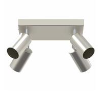 Spot de plafond moderne - vidaXL - Nickel - 26x26x16 5 cm - Métal - Pivotable - Éclairage intérieur - Orientable