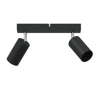 Spot de plafond moderne - vidaXL - Noir - Métal - 26x5,5x16,5 cm - Orientable - Usage intérieur - Installation facile