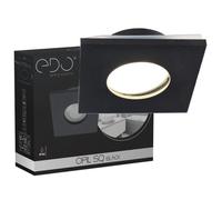 Spot de plafond - OPIL - SQ Noir - Étanche IP44 - Encastrable - Douille GU10