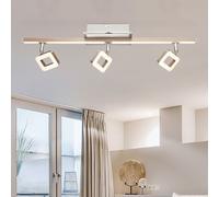 Spot de plafond spot bar Plafonnier LED lumière de salon mobile, rail lumineux, chrome, 18W 1620lm 3000K, LxPxH 61,5x9x16 cm Globo 56112-3