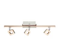 Spot de plafond spot bar Plafonnier LED lumière de salon mobile, rail lumineux, chrome, 18W 1620lm 3000K, LxPxH 61,5x9x16 cm Globo 56112-3