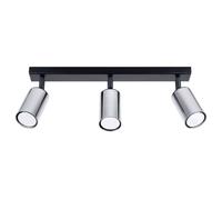 Sollux Lighting Winx plafonnier 3x10 W noir-chrome SL.1368