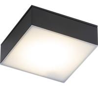Spot de salle de bain moderne, noir, carré, lumière chaude, LED 10 W, TOTTORI 8057 Shilo