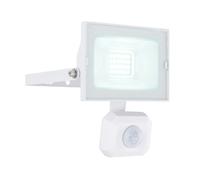 Spot d'extérieur avec capteur - H. 13 cm - Blanc