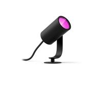 Philips Hue Spot extérieur LED Lily, Blanc et couleurs, IP67, Noir, Compatible Alexa/Google/HomeKit