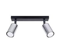 Sollux Lighting Winx plafonnier 2x10 W noir-chrome SL.1367