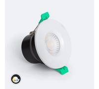 Spot Downlight Ignifuge Led 5-8w Rond Dimmable Ip65 Coupe Ø 65 Mm Solid Design Blanc Sélectionnable (Neutre-Froid)