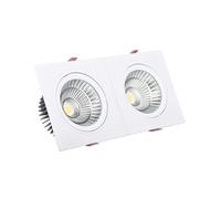 Ledkia Spot Downlight LED 20W Rectangulaire Madison Coupe 205x90 mm 3000K Blanc chaud