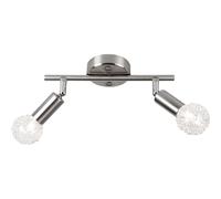 Spot en maille métallique nickel mat avec 2xE14 28W 230V ELASTICA