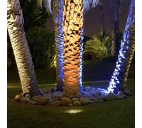 Gea spot encastré, LED 3000k 9W, technopolymère, acier inoxydable et verre