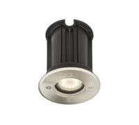 Luminaire extérieur en inox rond - Diam. 11 cm - Gris