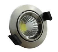 Spot Encastrable LED COB Rond Orientable 8W 60° ALU - Blanc Chaud 2300K - 3500K