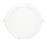 Spot Encastrable Led Downlight Panel Extra-plat 18w Blanc Chaud 3200k, Diamètre ø225mm Blanc G