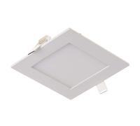 Spot encastrable LED Panneau encastrable plat LED Spot encastrable rond Plafonnier LED blanc, aluminium, 3W 130lm blanc chaud, LxPxH 8,4x8,4x1,2cm
