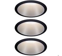 Spot encastrable LED - PAULMANN - Cole - 3 lampes - 18 W - Noir et argent