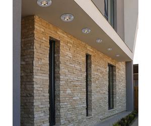 Spot encastrable LED plafonnier aluminium spot encastrable rond éclairage de couloir set de spots encastrables, zinc fer brossé, IP65, 1x LED 4W blanc chaud, D 8,7 cm, lot de 6