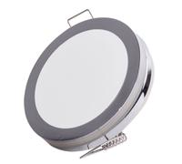 Spot encastrable LED plafonnier cuisine spot encastrable chrome plafonnier rond, 6W 500lm blanc chaud