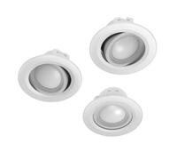 Spot encastrable LED WiFi, 5W, commande vocale/via appli, réglable, set de